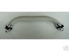151857641b-g 151857641b Vw Volkswagen Beetle Grey Metal Dash Grab Handle1960-1967 Accessory Chrome Ends