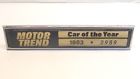 1833060 Renault Vintage Motor Trend Car Of Year Dash Trim Designation