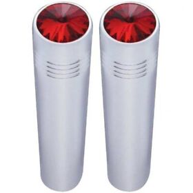 01-1501171 2.25 Inch Chrome Long Toggle Extension With Red Jewel Fits Peterbilt Pair