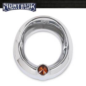 Mmo001589 2014mmotor Fit For Older Freightliner Century Amber Visor 2 3/8 Inch Up Gauge Cover Orange