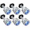 23848 United Pacific Chrome Dash Screws With Blue Jewel Fits Peterbilt