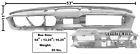64-16700  3625bwt Dynacorn Ford Mustang Dash Panel Assembly Gauges New