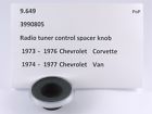 3990805 Gm Chevrolet Corvette Van Radio Selector Dummy Knob