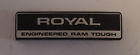 4216564 Dodge Royal Engineered Ram Tough Dash Emblem Van Glovebox Vtg