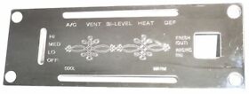 68253 A C Heater Plate Slider With Button Hole For Kenworth 1982-01 Stainless Gg#68253