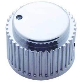 41078 Chrome 1/4 Inch Control Dial Knob