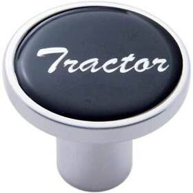 23222 Chrome Air Valve Knob With Glossy Black Tractor Sticker