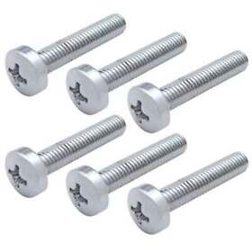 23864p Chrome Dash Screw Fits Kenworth 6 Pack