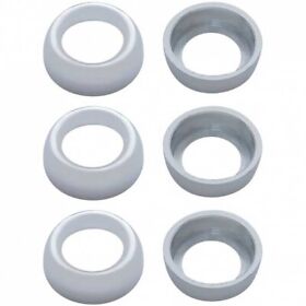 40892 Chrome Toggle Switch Nut Cover Fits Peterbilt Pack Of 6