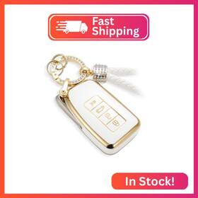 Ctrinews Lka3a21 For Lexus Key Fob Cover With Luxury Diamond Bling Braided Keychain Upg