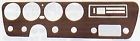 Cut-dsh-035 Rem Automotive Inc Oldsmobile Kings Walnut Vinyl Dash Cover Insert