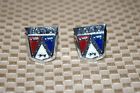 D2-7061-4 Ford Pair Of Vintage Car Dash Emblem Crest Part