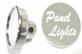 23532 Dash Control Knob Panel Lights 1inch Stainless Sticker Etched Chrome Up#23532