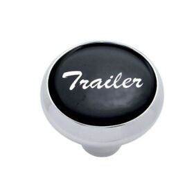 23406 Deluxe Air Brake Knob Screw-on Trailer Black Glossy 1 3/4inch Chrome Up#23406