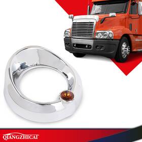 Ds-auto-parts Dsa316790 Fit For Older Freightliner Century Amber Visor 2 3/8 Inch Orange Up Gauge Cover Usa