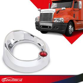 Ds-auto-parts Dsa662813 Fit For 2005 And Older Peterbilt Red Jewel 2 1/4 Inch Visor Up Gauge Cover Usa