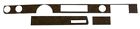 Dwg69 Nors Olds Cutlass Vista Cruiser Piece Dash Woodgrain Set
