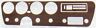 Dsh-200 For-dsh-200 Rem Automotive Inc Ford Dash Cover Insert Trim Gunstock Vinyl