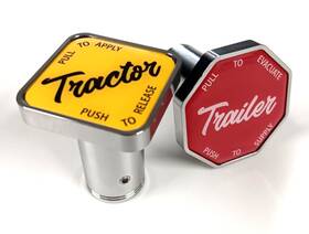Ct-1000 Fueled To Create Peterbilt Kenworth Freightliner Air Brake Knobs Chrome Metal Mack Screw On Truck