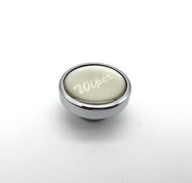 23206 Gloss Silver Inch.wiper Dash Knob For Peterbilt Kenworth Freightliner