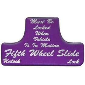 21020-1p Glossy Purple 5th Wheel Switch Guard Sticker Fits Freightliner