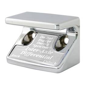 Grand General 96066 Gg Chrome Axle Differential Switch Guard With Silver Sticker For Freightliner