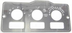 Grand General Gg 68322 A/c Heater Control Plate Hvac For Peterbilt 3 Switch Knob Stainless Gg#68322
