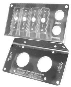 68331 Grand General Gg Control Panel For Peterbilt Lighter Tractor/trailer 4 Switch Stainless Gg#68331