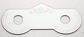 Grand General Gg 68458 379 375 Peterbilt 2001-2005 Stainless Steel Wiper And Dimmer Switch Plate Gg#68458