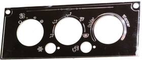 68733 Grand General Gg A/c Heater Hvac Plate For Kenworth W900 T800 T600 3 Knob 2 Hole Stainless Steel