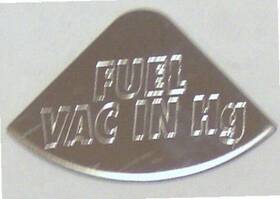 68785 Grand General Gg Gauge Emblem For Freightliner Fuel Vac In Hg Stainless Steel Gg#68785
