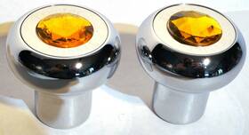 Gg95870-920 Grand General Gg 95870-95920 Deluxe Air Brake Parking Knobs Tractor/trailer Screw-on Amber Jewel
