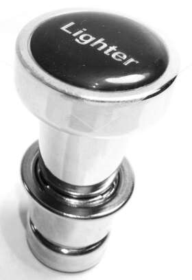 96650 Grand General Gg Cigarette Lighter Knob For A 7/8 Inch Socket Black/silver Block Letters Gg#96650