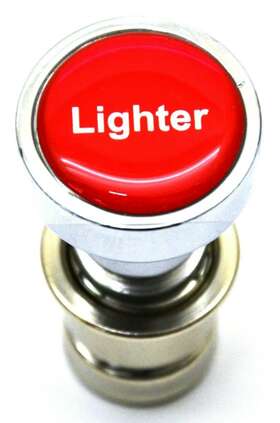 96655 Grand General Gg Cigarette Lighter Knob For A 7/8 Inch Socket Red/silver Block Letters Gg#96655