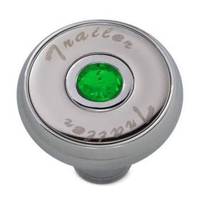 Hts3543g Hana Truck Sport Hts 3543g Air Brake Knob Deluxe Screw-on Trailer Light Green Jewel Chrome Body