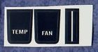 6870brn19 Heat Body 68-70 Controls - Dash Premium Decal