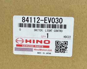 Hino Genuine Oem 84112-ev030 Light Control Switch Turn Signal Headlight Combo Dealer Sea