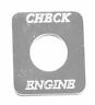 Fl-1007 Hts Switch Plate For Freightliner Check Engine Stainless Steel Engraved #fl-1007