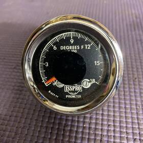 0-1800f Isspro R607p-6 Vtg 2-1/16 Inch Pyrometer Kit Usa Made Used Gauge Only