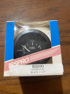 R8690 Isspro 2 Inch Black Electric Fuel Level Gauge Brand New Old Stock