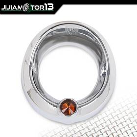 J-02itv5901aor Jijiamotor13 Fit For Older Freightliner Century 2 3/8 Inch #20829 1pcs Amber Visor Gauge Cover