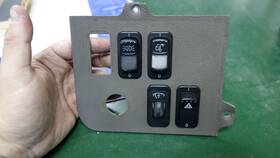 S64-6015-650 Peterbilt Dash Panel With 3 Light Related Switches And 1 Dimmer