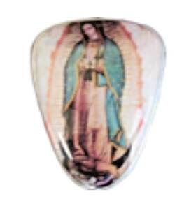 9656 Rs Group Chrome Plastic Shift Knob Cover Insert Virgen Guadalupe Design Semi Trucks