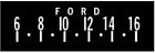Scp07 Retrosound Early Ford Logo Screen Protectors Radios Laguna Hermosa Long