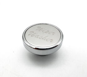 23535 Stainless Plaque Inch.wiper Inch.washer Dash Knob For Peterbilt Kenworth Freightliner