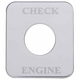 48059 Stainless Steel Check Engine Switch Plate Fits Freightliner