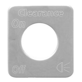 68533 Switch Plate For Kenworth Clearance Lights Stainless Block Letters Gg#68533