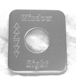 68546 Switch Plate For Kenworth Window Right Stainless Steel Block Letters Gg#68546