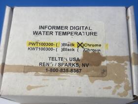 Teltek Pwt100300 Usa Informer Digital Water Temperature Chrome New Nos