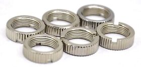 67001-6 Toggle Switch Face Nuts For Freightliner Peterbilt Chrome Steel Gg#67001-6 Pack